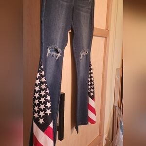 American Flag Bell bottoms jeans